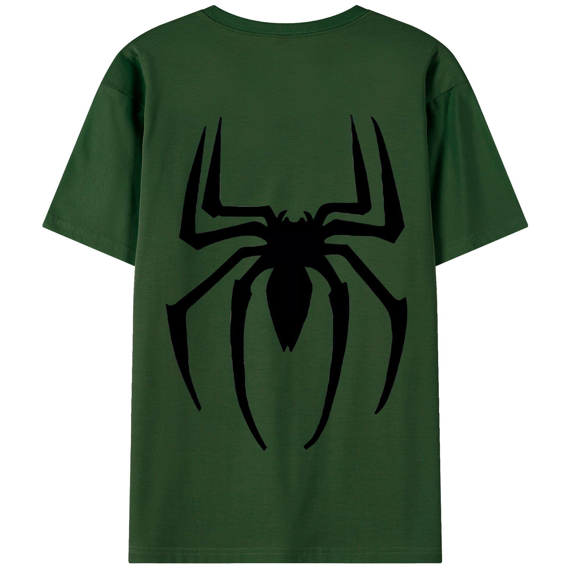 （画像用） Spider Man スパイダーマン 綿100％半袖Tシャツ（背面プリント）